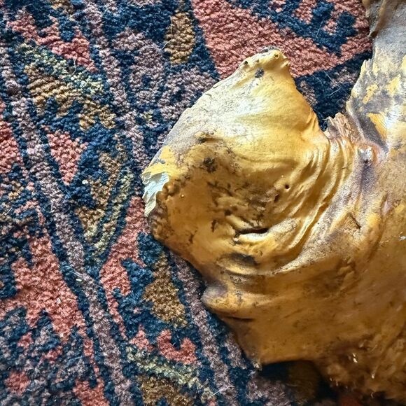 MCM Vintage Burl Wood Wall Clock made in Germany - Picture 5 of 7